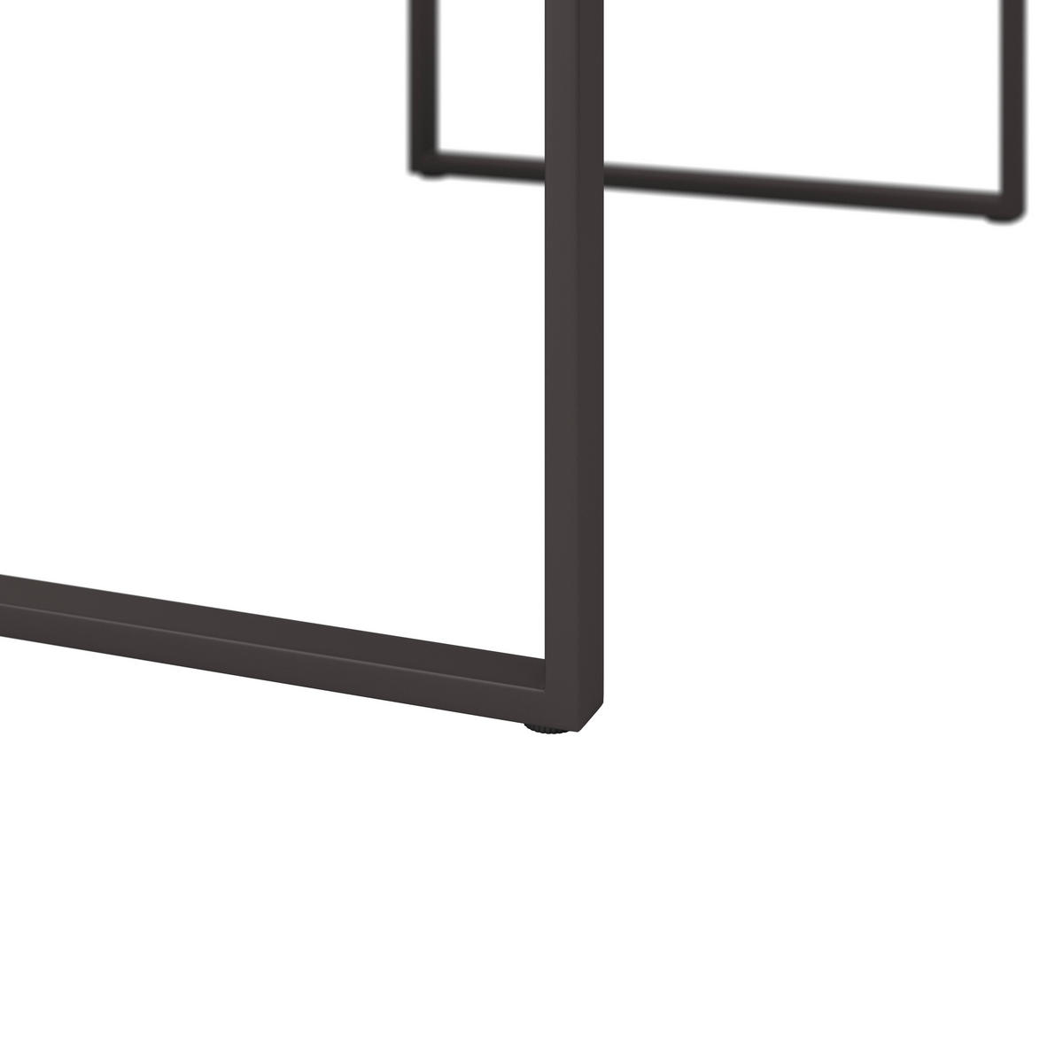 GARTENTISCH 158/90/68 cm Metall, Kunststoff rechteckig  - Anthrazit/Dunkelbraun, Design, Kunststoff/Metall (158/90/68cm) - Amatio