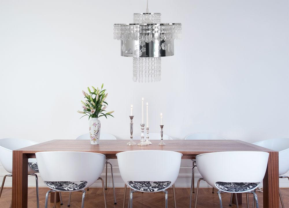 HÄNGELEUCHTE FANCY 32/155,5 cm   - Chromfarben, Trend, Metall (32/155,5cm) - Näve