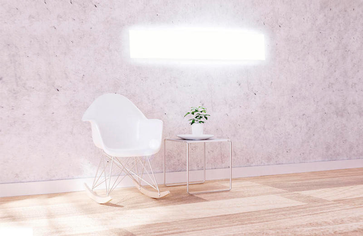 LED Decken-/Wandpanel 30x120cm  - Weiß, Basics, Kunststoff (30/5,9/120cm) - Tint