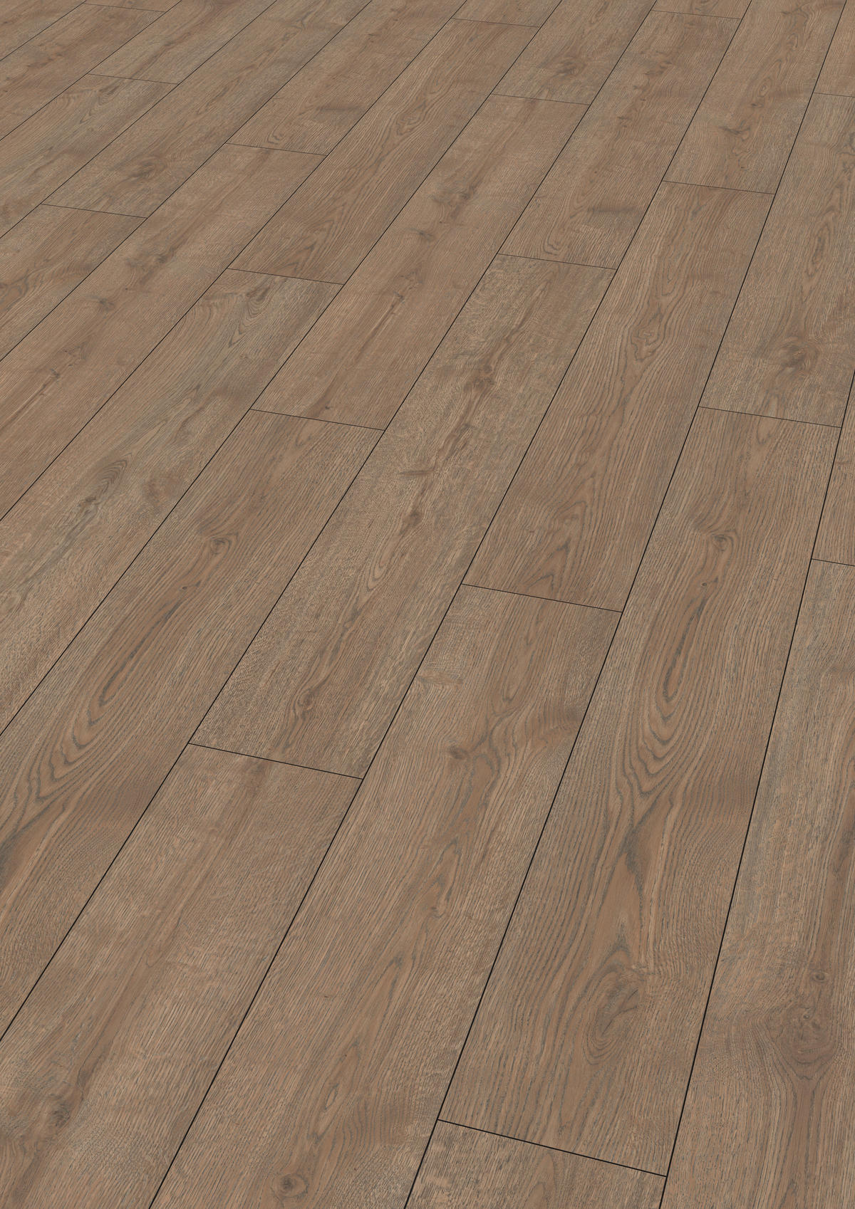 LAMINATBODEN Turin Eiche EGGER Nature Sense Aqua  per  m² - Eichefarben/Dunkelbraun, KONVENTIONELL, Holzwerkstoff (129.2/19.3/0.8cm) - Egger Holzwerkstoffe