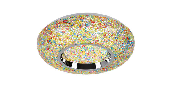 LED-DECKENLEUCHTE 38/8 cm  - Chromfarben/Multicolor, Trend, Kunststoff/Metall (38/8cm) - Novel