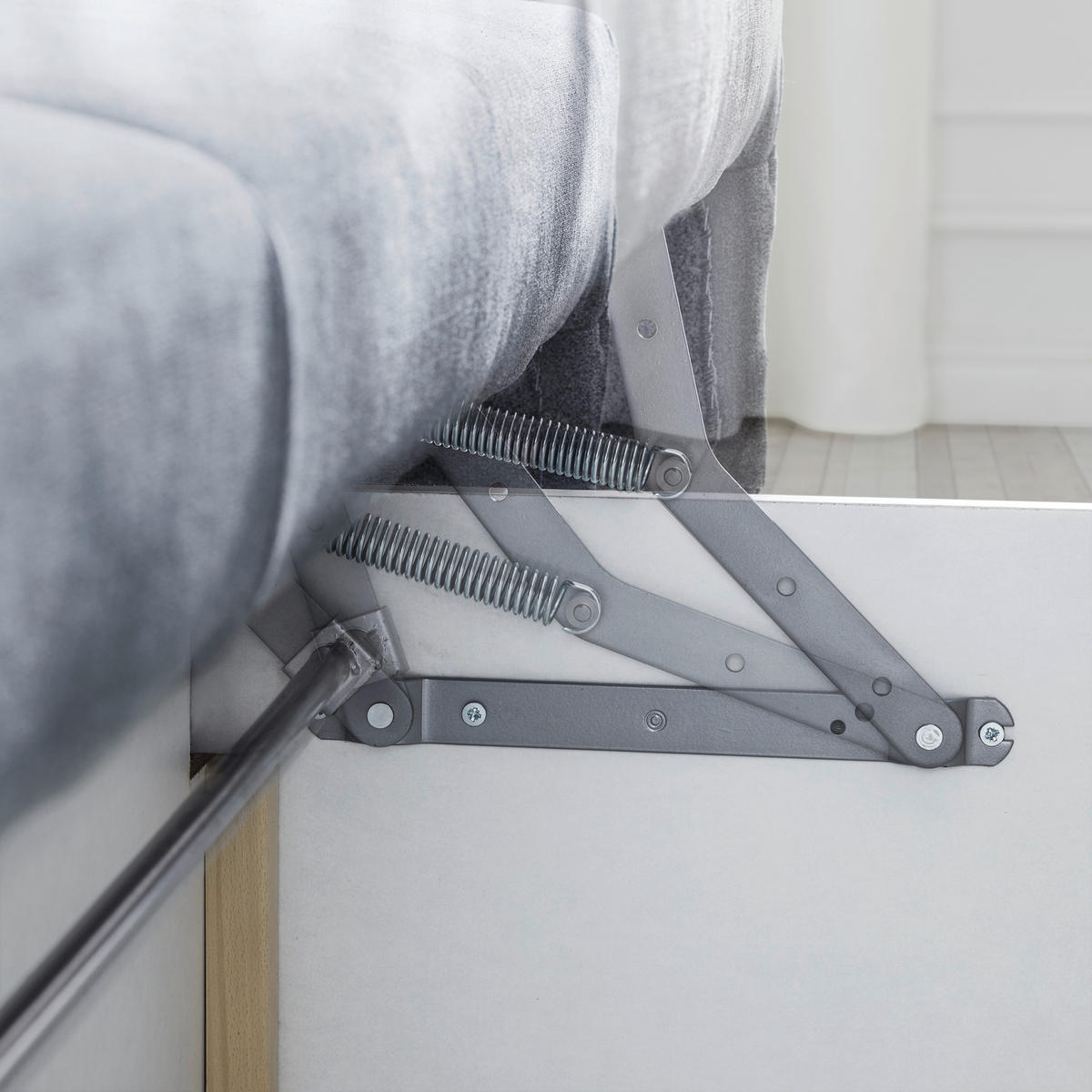 ROZKLÁDACÍ POHOVKA, přírodní barvy - barvy chromu/přírodní barvy, Design, kov (200/91/92cm) - Novel