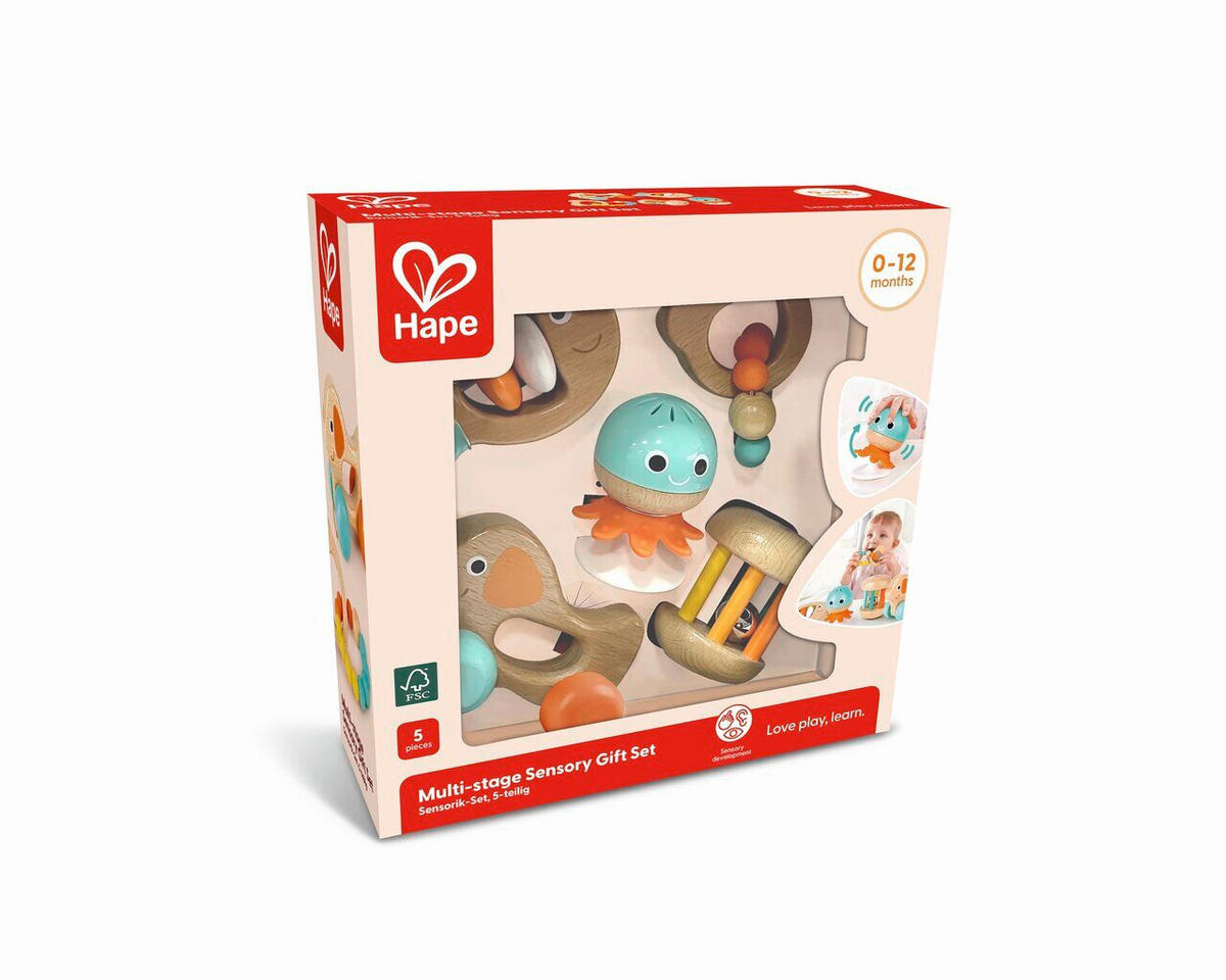 GREIFLING  - Multicolor, Basics, Holz/Kunststoff (0,5kg) - Hape