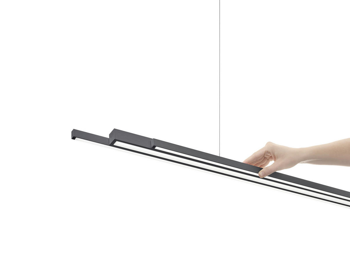 LED-HÄNGELEUCHTE 120-225/5/60-180 cm  - Anthrazit, Design, Metall (120-225/5/60-180cm) - Bankamp