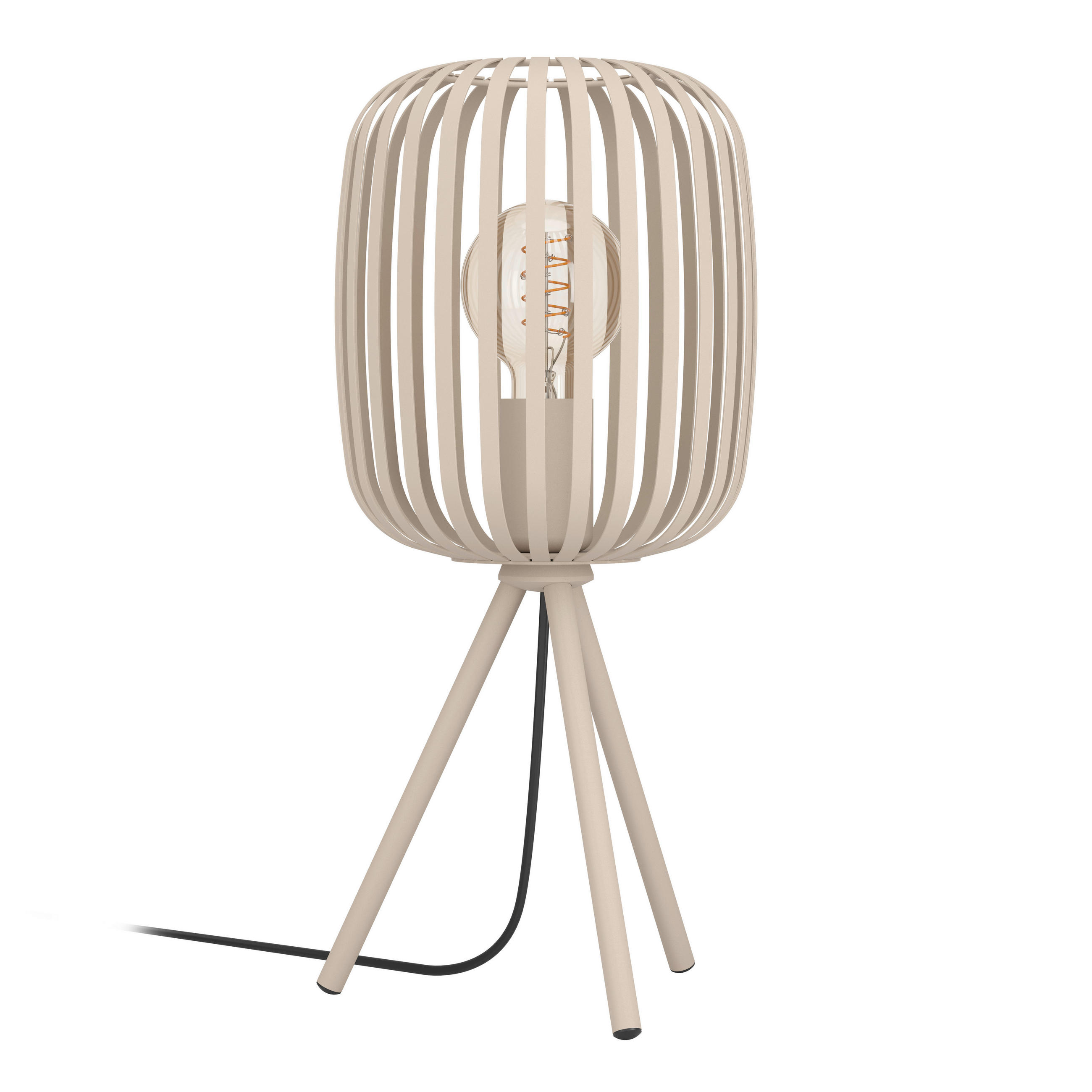 STOLNÍ LAMPA, E27, 20/20/43,5 cm - pískové barvy, Design, kov (20/20/43,5cm) - Eglo