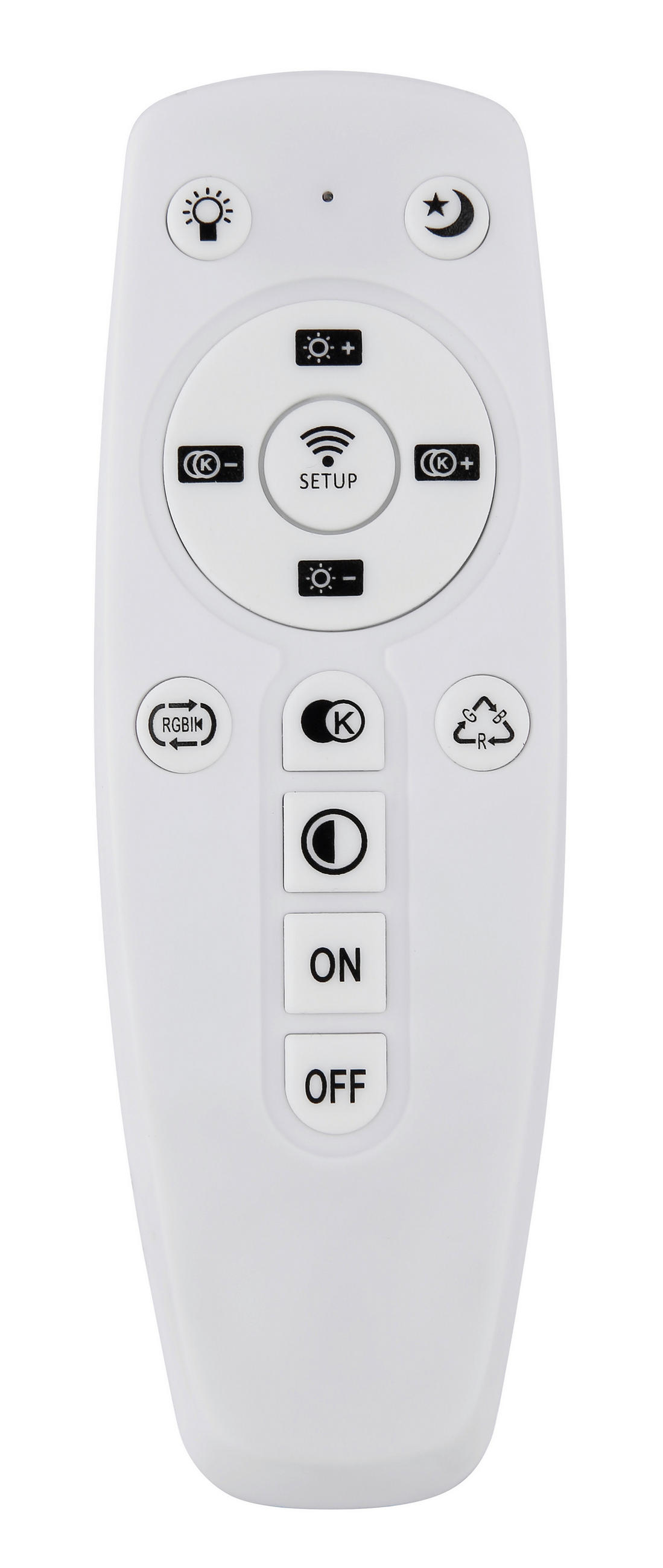 STROPNA LED-SVETILKA  JANICE /236-2368 lm/3000-6000 K/230 V/ - bela/opal, Design, kovina/umetna masa (49/7cm) - Globo