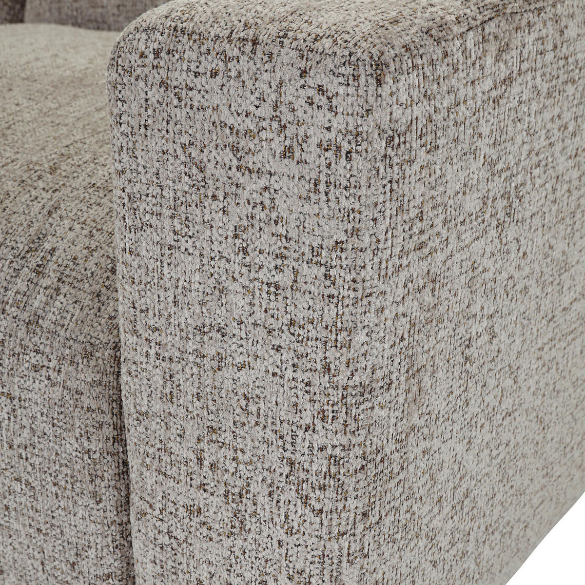 ECKSOFA Braun Chenille  - Creme/Schwarz, MODERN, Kunststoff/Textil (178/231cm) - Carryhome