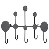 HAKENLEISTE  in Schwarz  - Schwarz, Trend, Metall (32/19,5/3cm) - Carryhome