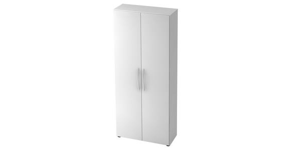 AKTENSCHRANK 80/188/34,6 cm  - Weiß, KONVENTIONELL, Holzwerkstoff (80/188/34,6cm) - Venda