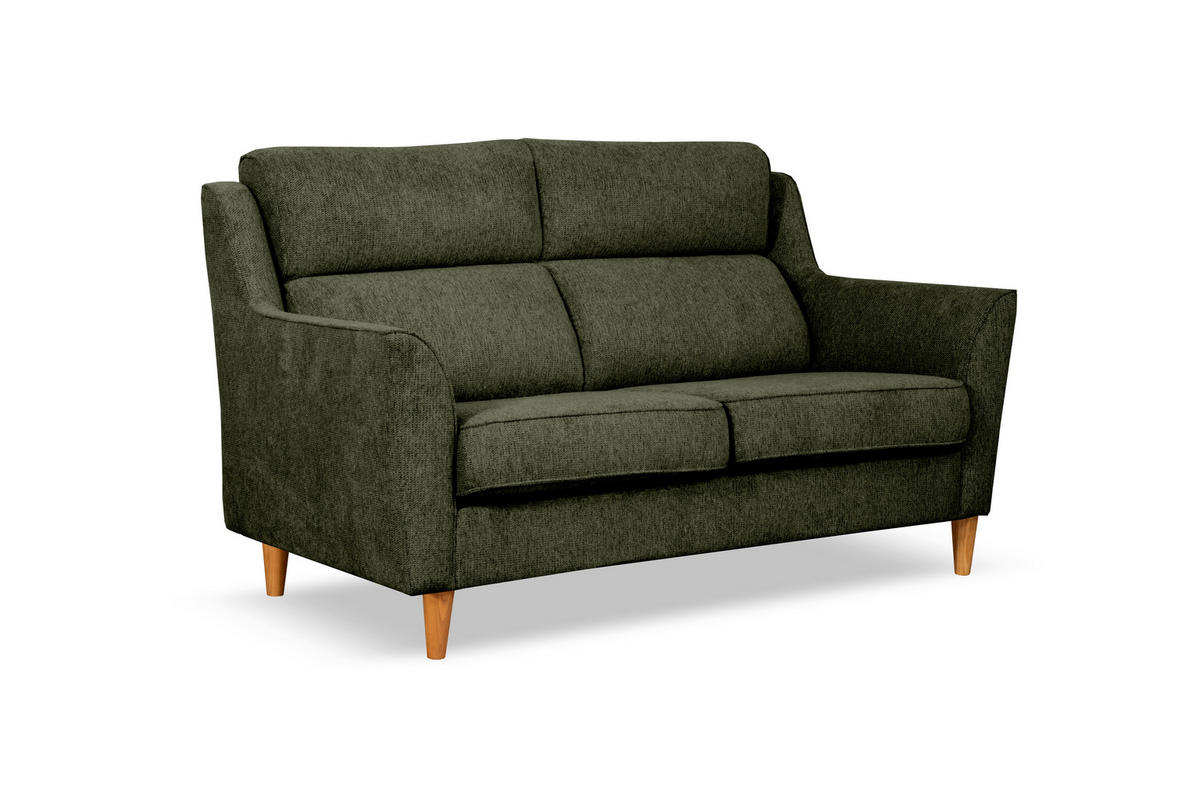 2-SITZER-SOFA NORDIC in Grün  - Grün, Design, Textil (144/96/88cm) - Livetastic