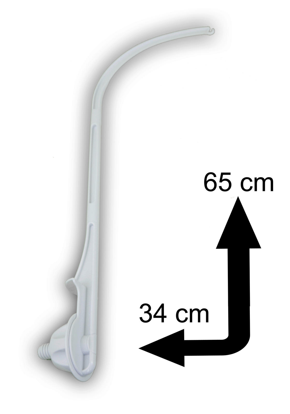 Niermann Mobilehalter mit Spieluhr und Verschraubung  - Weiß, Basics, Kunststoff (34/65cm)