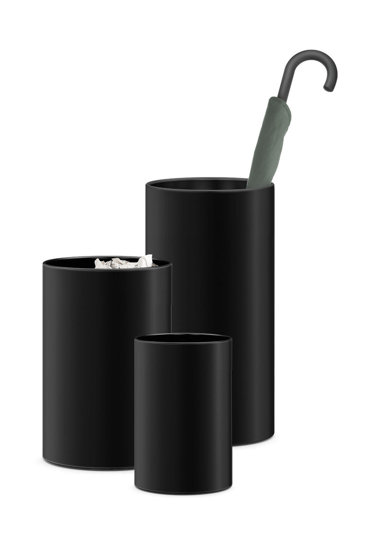 SCHIRMSTÄNDER Metall Schwarz  - Schwarz, MODERN, Metall (25/49/25cm) - Zack