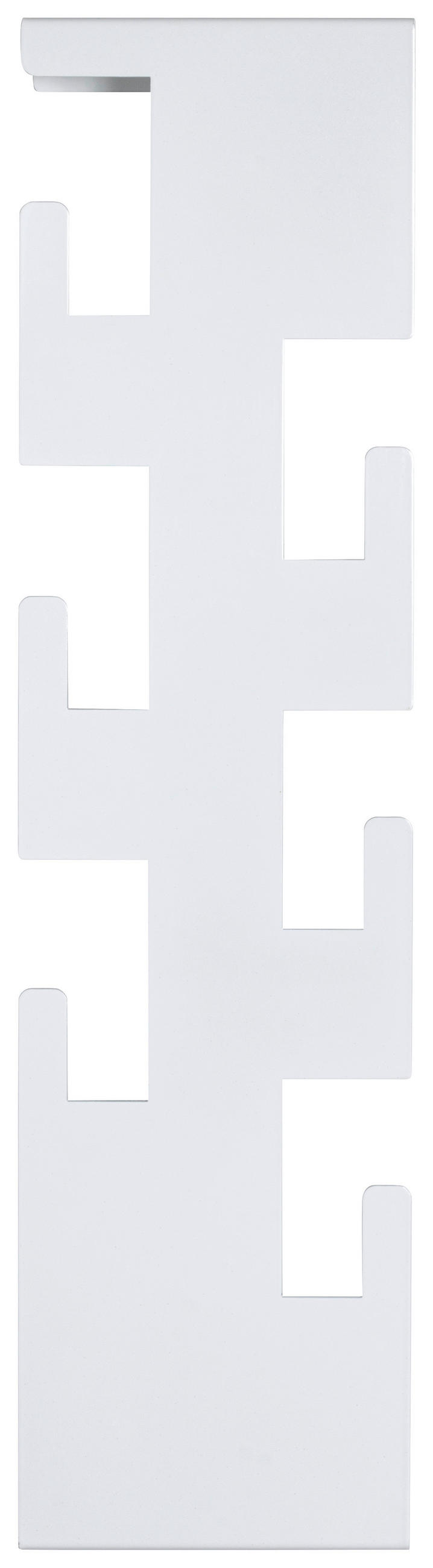 WANDGARDEROBE  in Weiß  - Weiß, Design, Metall (15/60/8cm)