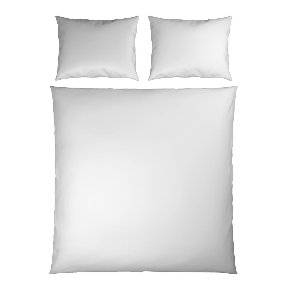 POSTELJINA TANJA 200/200 cm saten bela  - bela, Osnovno, tekstil (200/200cm) - Novel