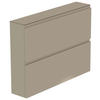 HÄNGESCHUHSCHRANK Taupe  - Taupe, Design, Glas/Holzwerkstoff (110/82/22cm) - Moderano