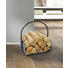 Holzkorb - Schwarz, KONVENTIONELL, Metall (42/30/45cm) - Ambia Home Holzkorb - Schwarz, KONVENTIONELL, Metall (42/30/45cm) - Ambia Home