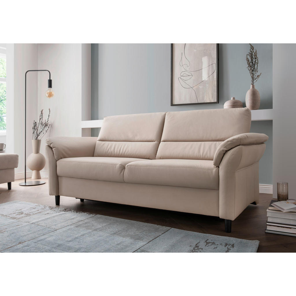 Thumbnail - Livetastic 3-Sitzer-Sofa, Beige, Textil, Buche, 192x90x89 cm, Made in EU, Rücken echt, Armteil links, rechts, Wohnzimmer...