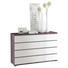 KOMMODE 120/80/40 cm - Chromfarben/Trüffeleichefarben, Design, Glas/Holzwerkstoff (120/80/40cm) - Moderano KOMMODE 120/80/40 cm - Chromfarben/Trüffeleichefarben, Design, Glas/Holzwerkstoff (120/80/40cm) - Moderano