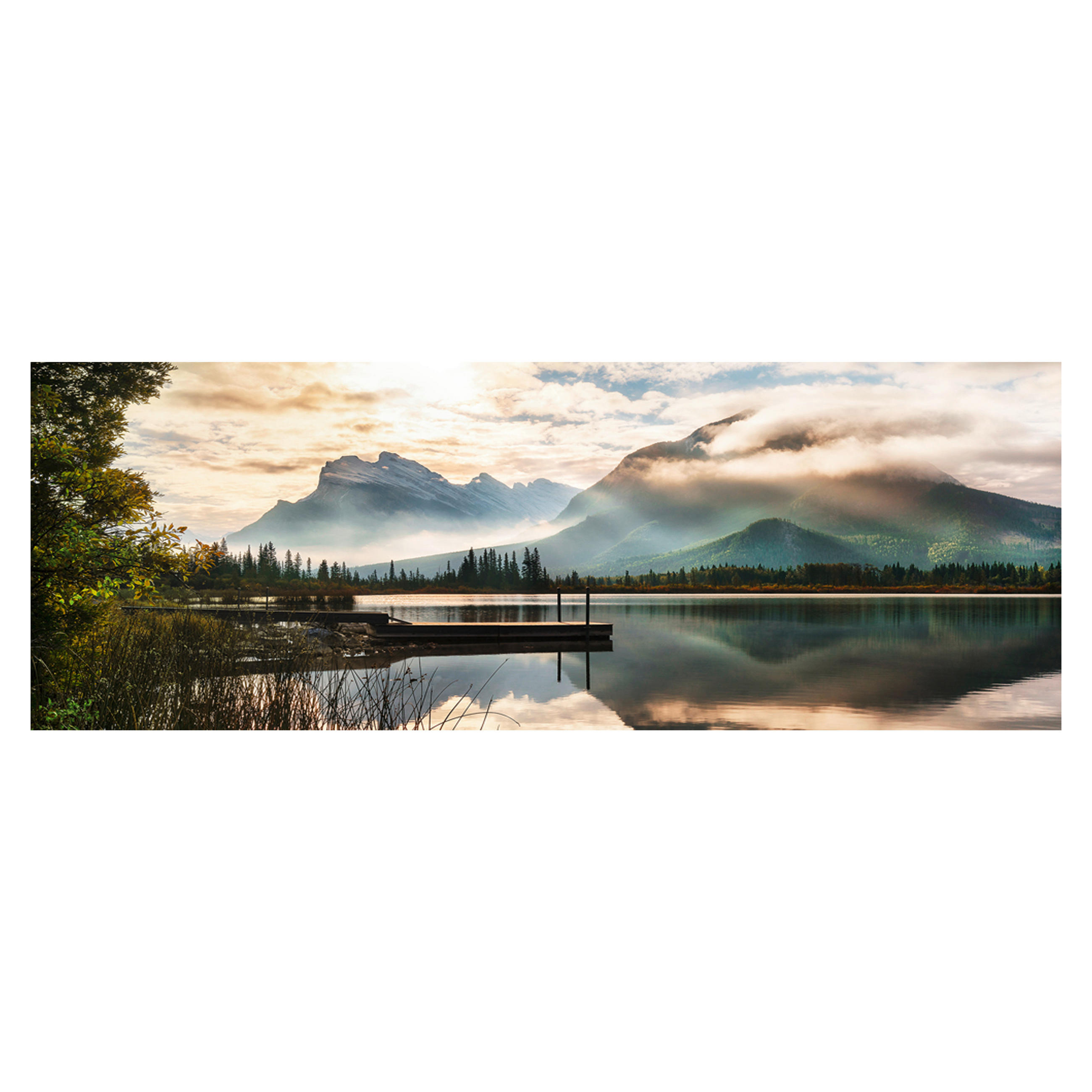 GLASBILD Landschaft & Natur 125/50 cm  - Multicolor, Basics, Glas (125/50cm) - Monee