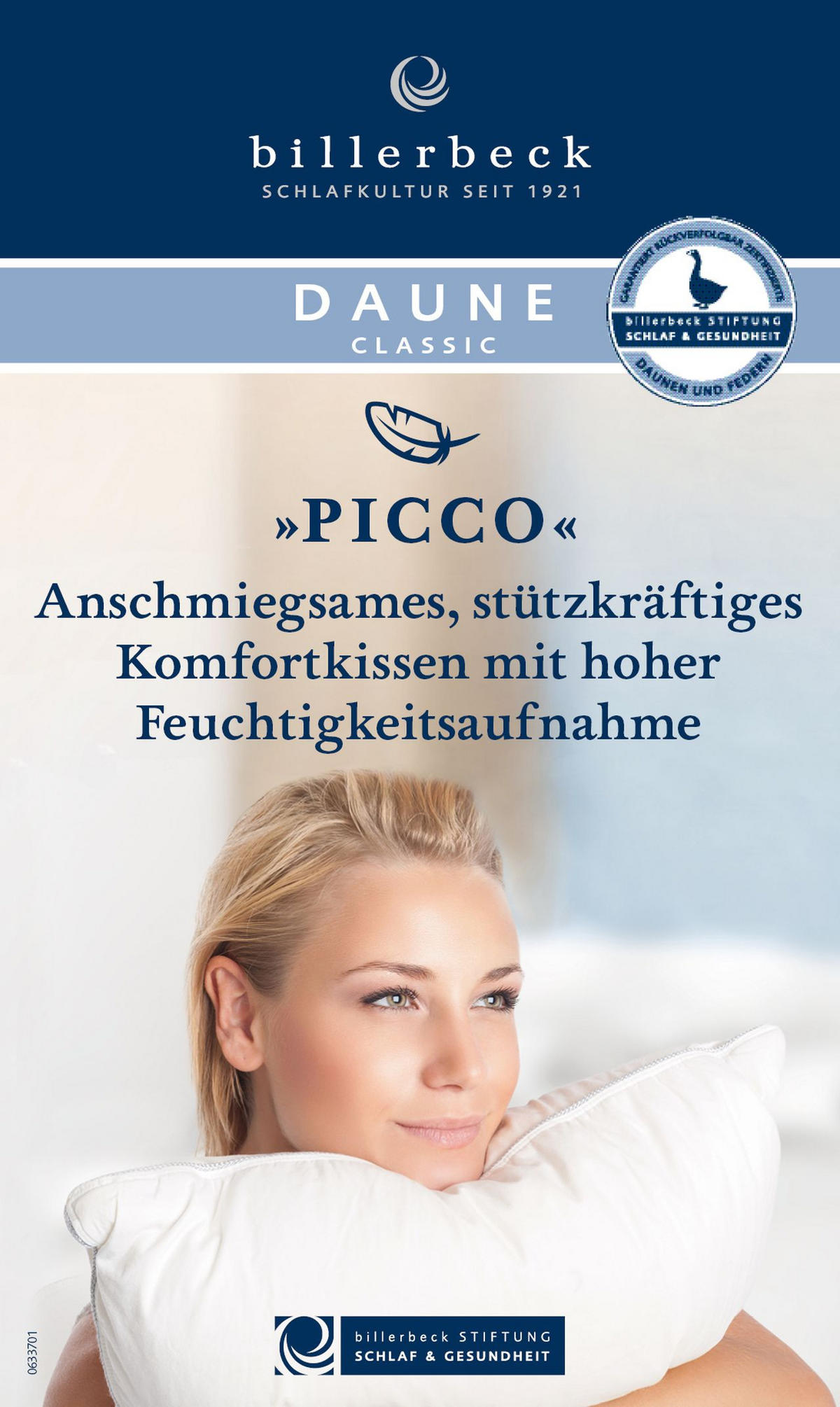 KOPFKISSEN  Picco  40/80 cm       - Weiß, Basics, Textil (40/80cm) - Billerbeck