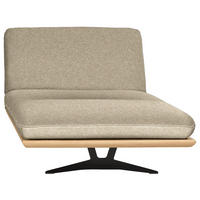 OTTOMANE Palermo Webstoff Eichefarben, Beige  - Eichefarben/Beige, Design, Holz/Textil (114/92/165cm) - Dieter Knoll