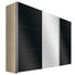 SCHWEBETÜRENSCHRANK in Sonoma Eiche - Alufarben/Sonoma Eiche, Design, Glas/Holzwerkstoff (300/236/68cm) - Hom`in SCHWEBETÜRENSCHRANK in Sonoma Eiche - Alufarben/Sonoma Eiche, Design, Glas/Holzwerkstoff (300/236/68cm) - Hom`in