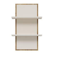 POLIȚĂ DE PERETE in 60/96,5/23,4 cm culoare lemn stejar, nisipiu  - culoare lemn stejar/nisipiu, Design, material pe bază de lemn (60/96,5/23,4cm) - Xora