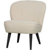 SESSEL in Bouclé Creme  - Creme/Schwarz, Design, Holz/Textil (59/71/70cm) - Livetastic