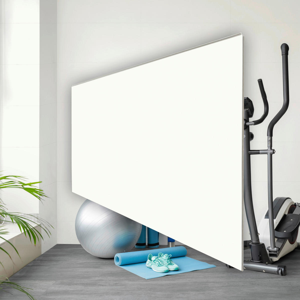 Vinyl für die Wand  - Weiß Hochglanz, MODERN, Kunststoff (60/30cm)