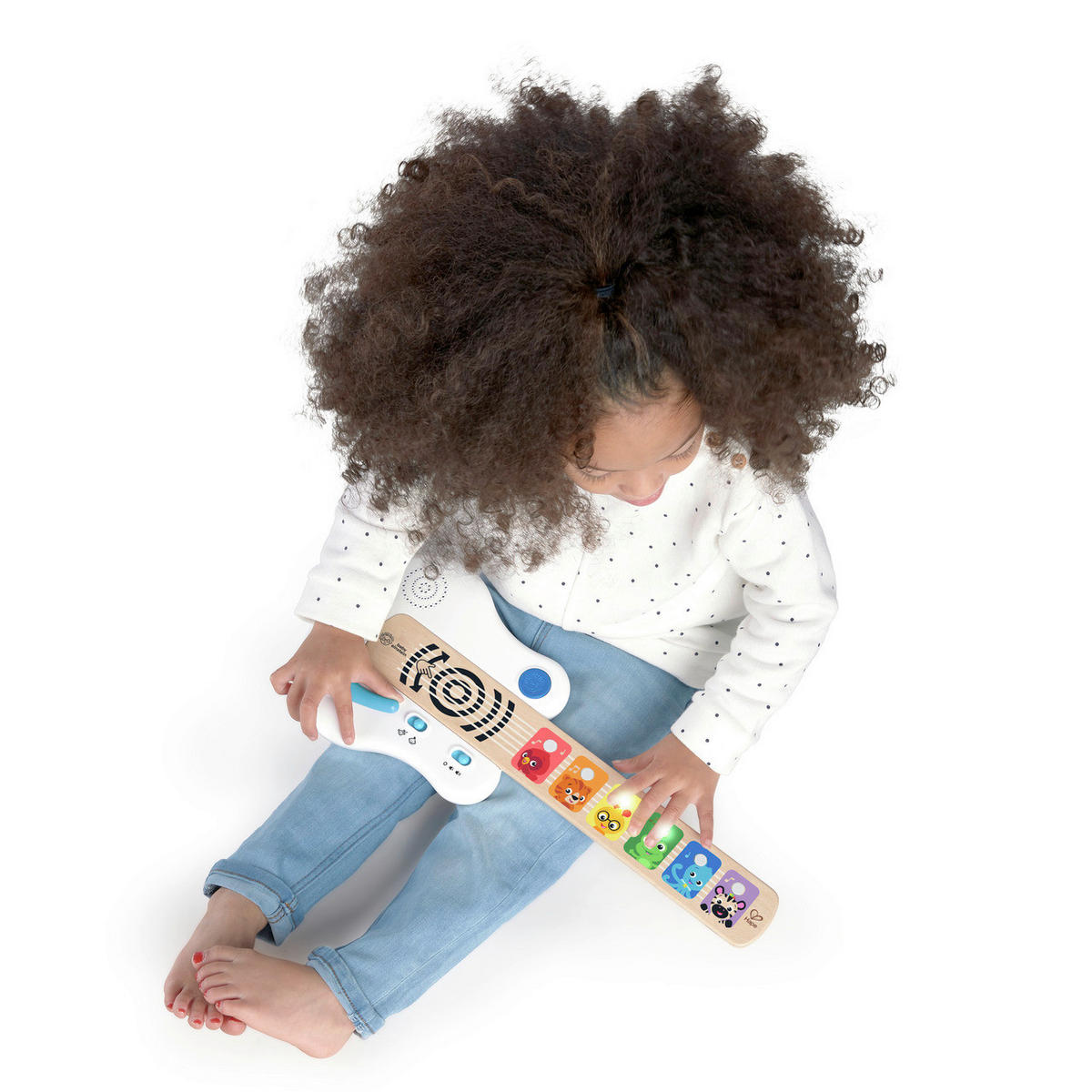 E-GITARRE - Weiß Hochglanz, Basics, Holzwerkstoff/Kunststoff (45,3/24,2/5,8cm) - Hape
