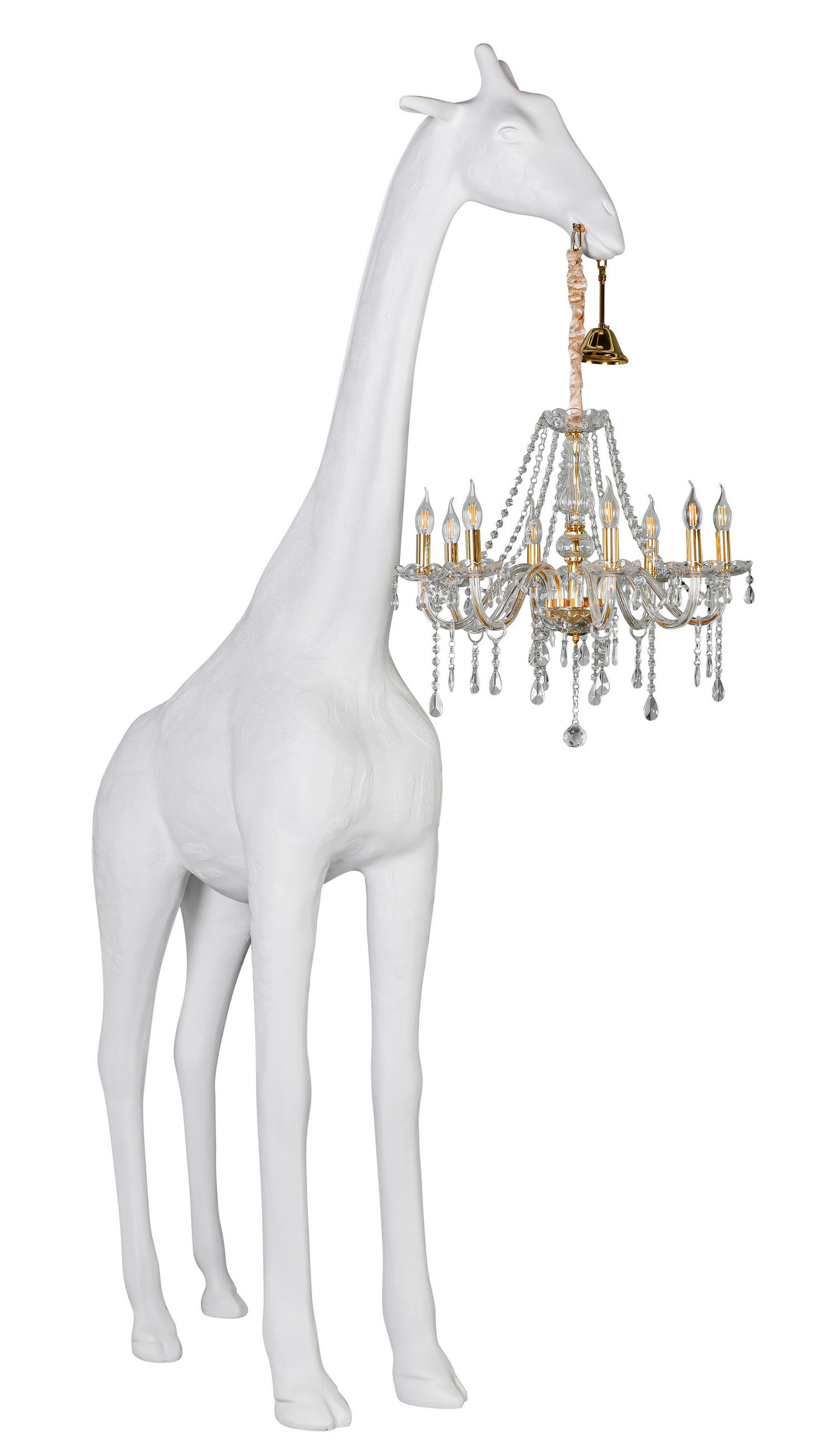 DEKOGIRAFFE - Transparent/Goldfarben, LIFESTYLE, Kunststoff/Metall (76/186/260cm) - Glandor