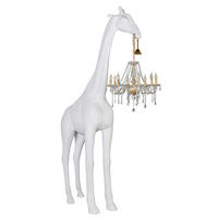 DEKOGIRAFFE - Transparent/Goldfarben, LIFESTYLE, Kunststoff/Metall (76/186/260cm) - Glandor