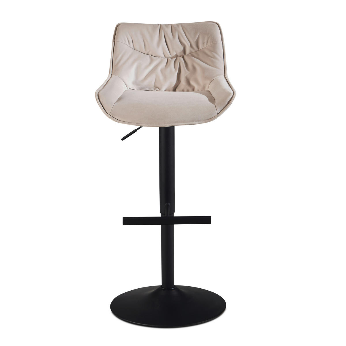 BAROVÁ ŽIDLE, béžová - černá/béžová, Design, kov/textil (45/106/55cm) - MID.YOU