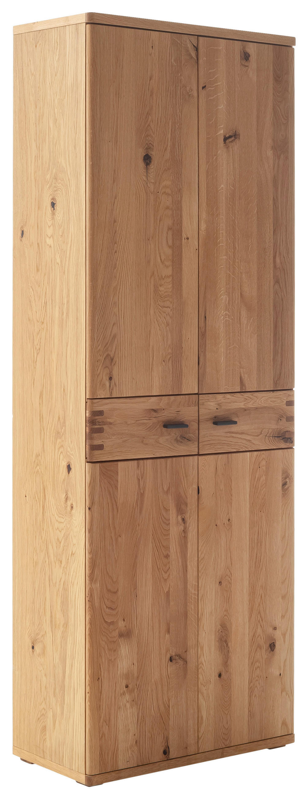 GARDEROBENSCHRANK  in 75/208/37 cm  - Wildeiche/Anthrazit, Natur, Holz/Holzwerkstoff (75/208/37cm) - Waldwelt