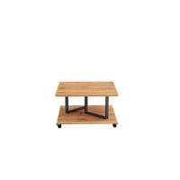 KLUB STOČIĆ 80/45/80 cm  crna, boja hrasta  - siva/boja hrasta, Moderno, metal/pločasti materijal (80/45/80cm) - Ti'me