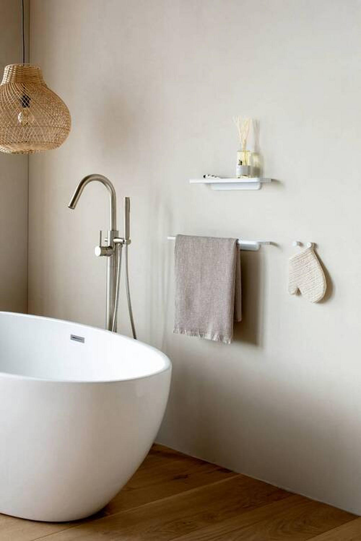 BADEZIMMERREGAL 42.1/4.4/8.6 cm  - Weiß, Basics, Metall (42.1/4.4/8.6cm) - Brabantia