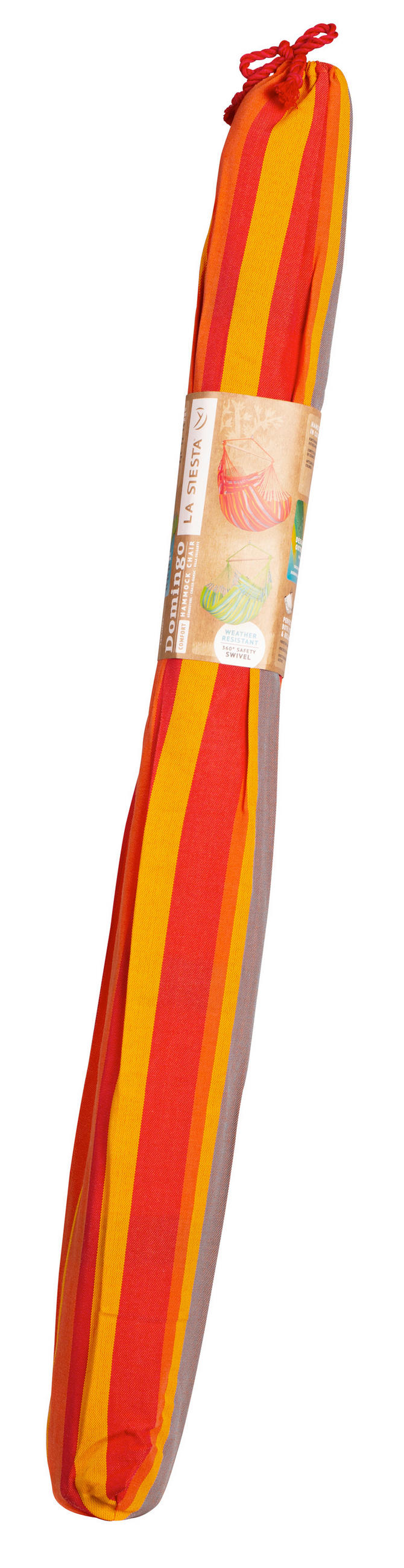 HÄNGESESSEL kingsize outdoor 140/170/210 cm  - Gelb/Rot, KONVENTIONELL, Holz/Textil (140/170/210cm) - La Siesta