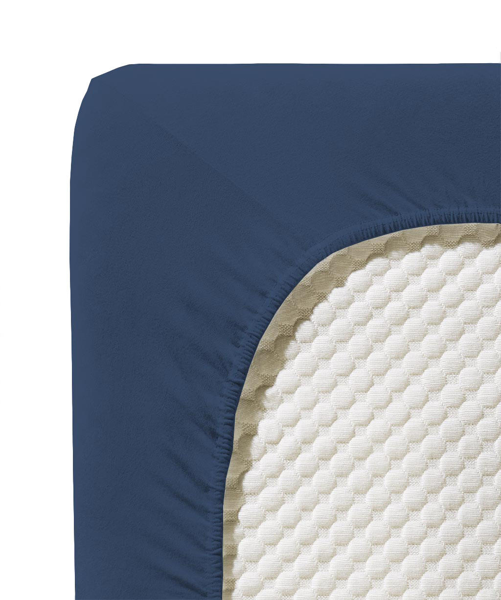 SPANNBETTTUCH Jenny C Single-Jersey  - Blau, Basics, Textil (200/200cm) - Fleuresse