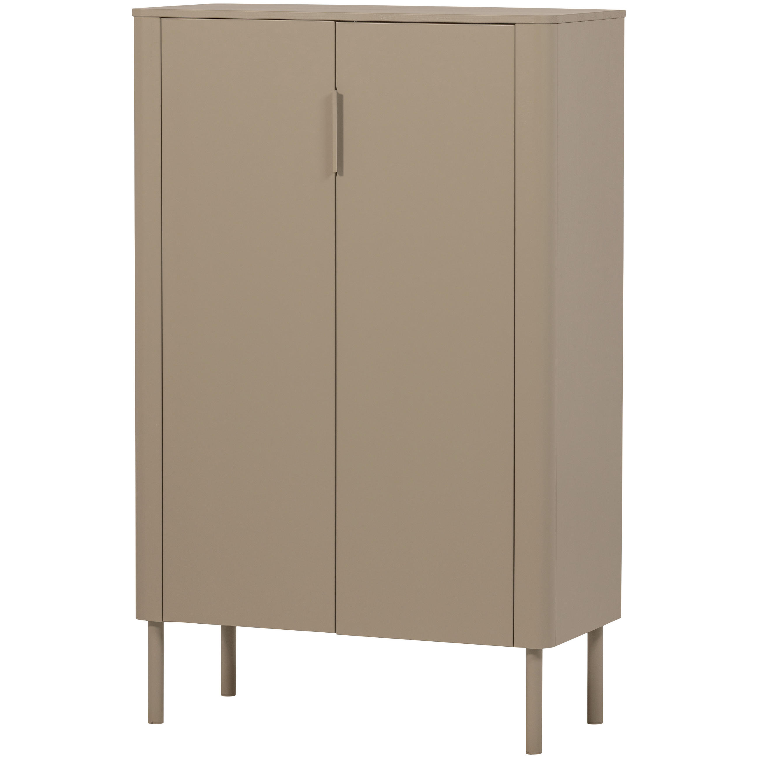 SCHUHSCHRANK Gunnar  in 85/135/39 cm  - Schlammfarben/Schwarz, Design, Holz/Metall (85/135/39cm) - Livetastic