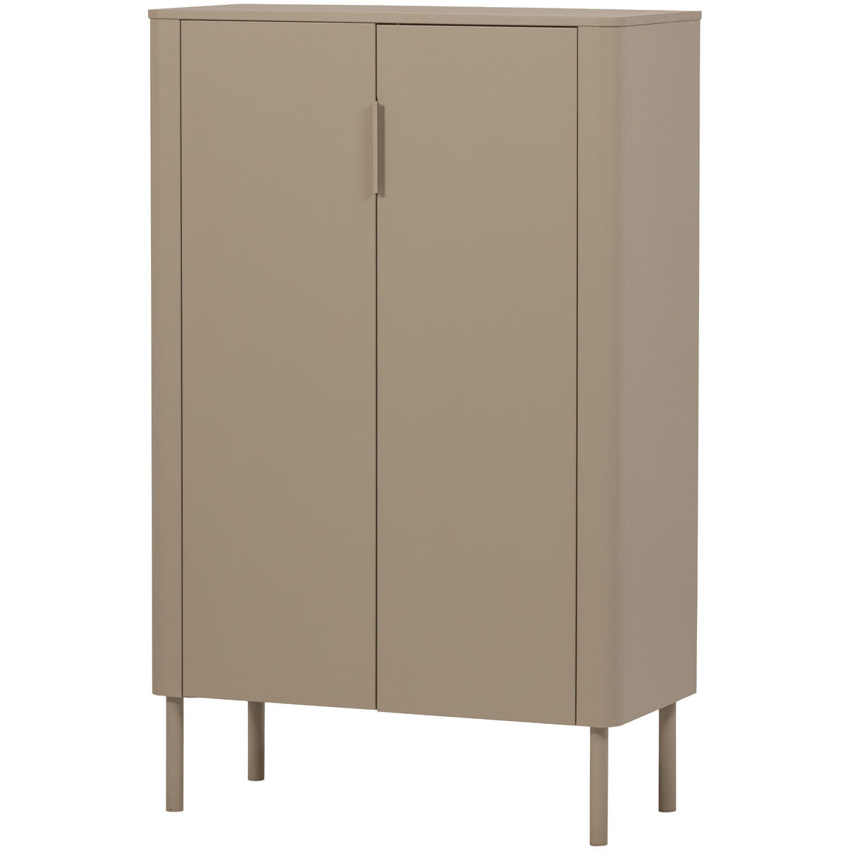 SCHUHSCHRANK Gunnar  in 85/135/39 cm  - Schlammfarben/Schwarz, Design, Holz/Metall (85/135/39cm) - Livetastic