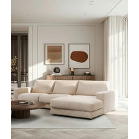 ECKSOFA VIGO Beige  - Beige/Schwarz, Design, Textil (303/172cm) - MID.YOU