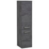MIDISCHRANK 30/130/35 cm  - Edelstahlfarben/Grau, KONVENTIONELL, Holzwerkstoff/Metall (30/130/35cm) - Held