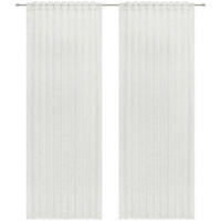 FERTIGVORHANG  halbtransparent   140/245 cm 2 Stück  - Weiß, Basics, Textil (140/245cm) - Esposa