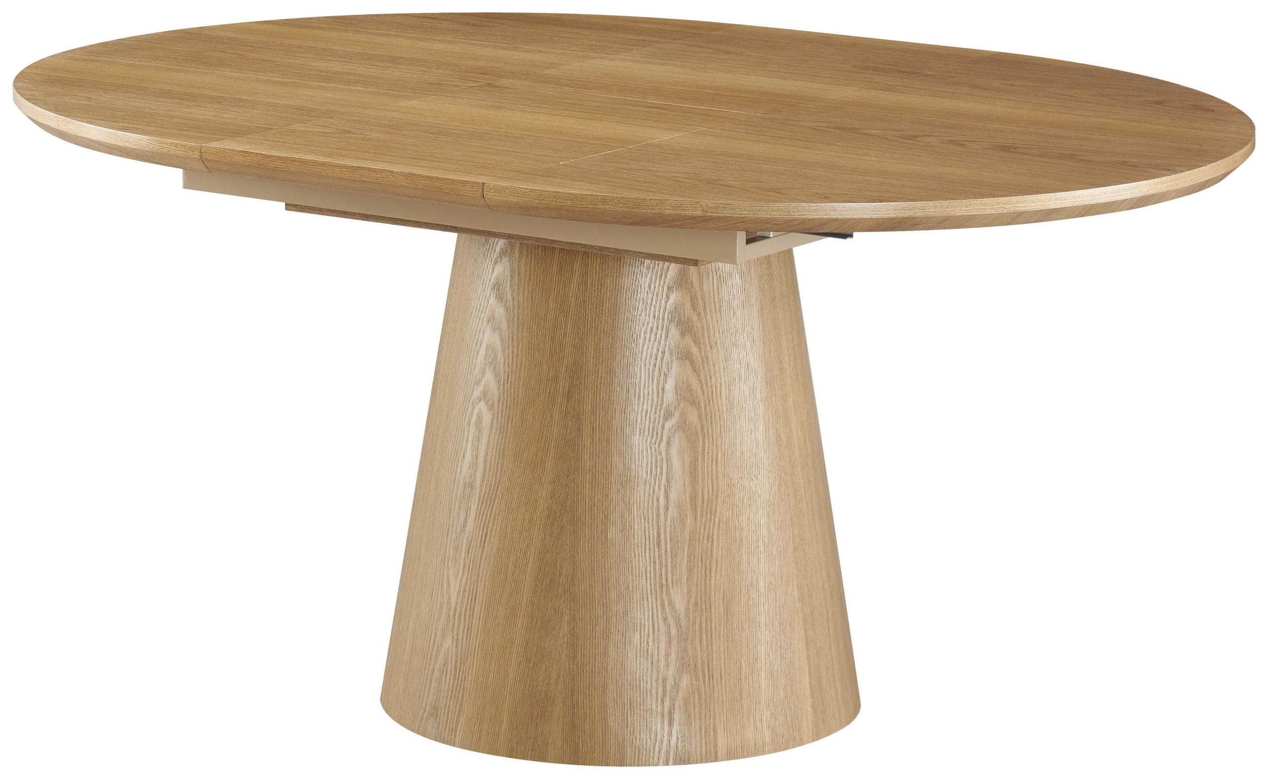 ESSTISCH Eichefarben oval  ausziehbar  - Eichefarben, KONVENTIONELL, Holz/Holzwerkstoff (120-160/76/120cm) - MID.YOU