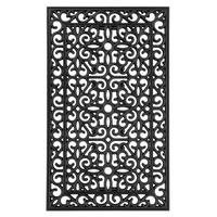 FUßMATTE 45/75 cm  - Schwarz, Basics, Kunststoff (45/75cm) - Kayoom