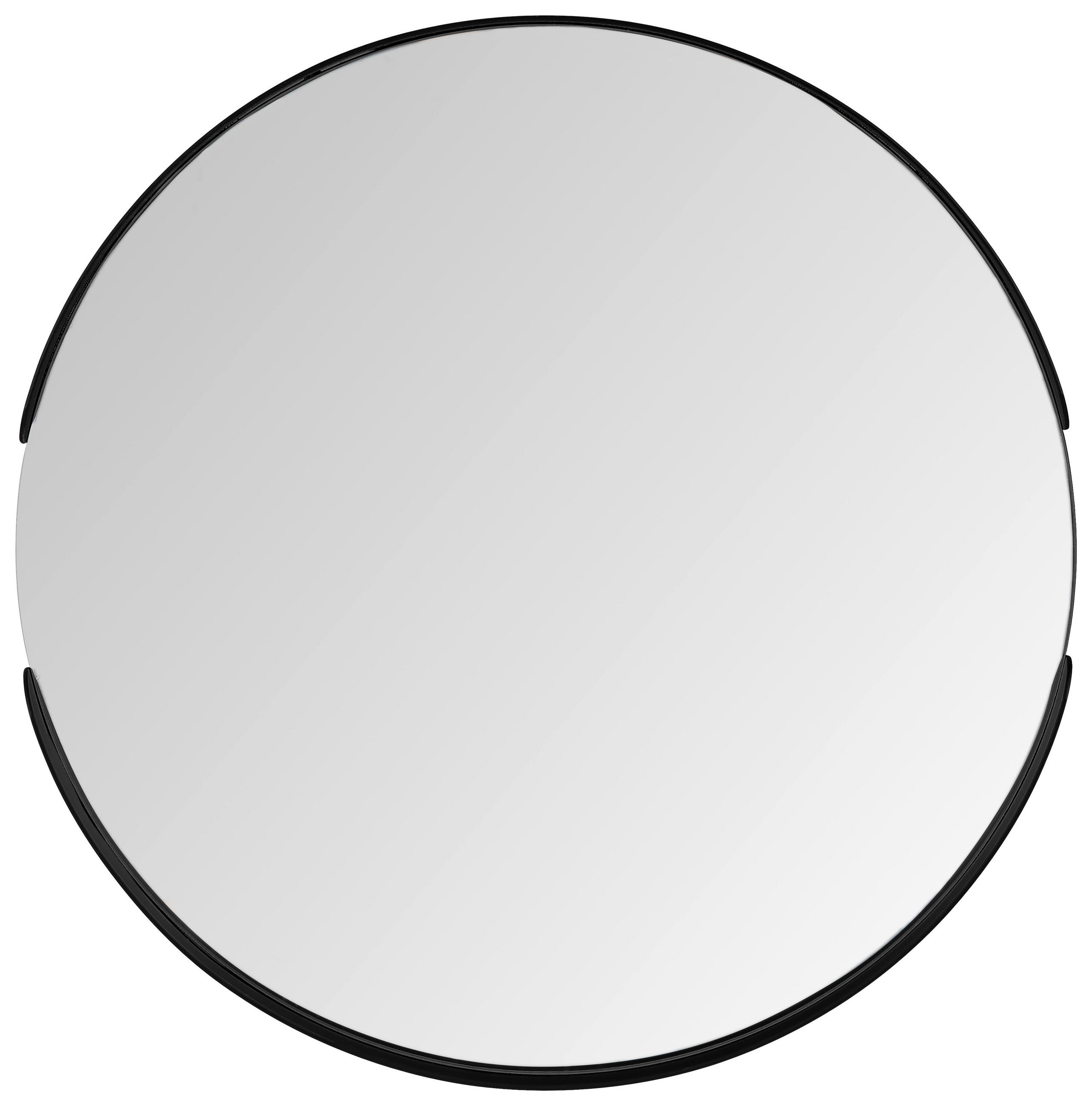 WANDSPIEGEL Nickelfarben  - Schwarz/Nickelfarben, Trend, Glas/Metall (40/40/3,5cm) - Carryhome