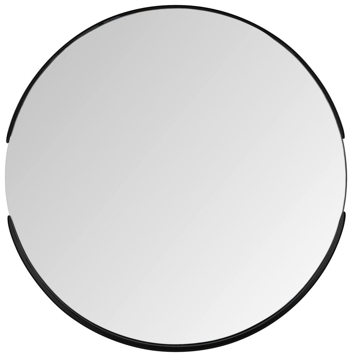 WANDSPIEGEL Nickelfarben  - Schwarz/Nickelfarben, Trend, Glas/Metall (40/40/3,5cm) - Carryhome