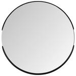 WANDSPIEGEL Nickelfarben  - Schwarz/Nickelfarben, Trend, Glas/Metall (40/40/3,5cm) - Carryhome