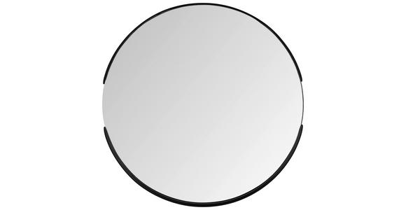 WANDSPIEGEL Nickelfarben  - Schwarz/Nickelfarben, Trend, Glas/Metall (40/40/3,5cm) - Carryhome