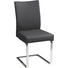 SCHWINGSTUHL in Leder, Metall Chromfarben, Grau - Chromfarben/Grau, Design, Leder/Metall (47/95/59cm) - Novel SCHWINGSTUHL in Leder, Metall Chromfarben, Grau - Chromfarben/Grau, Design, Leder/Metall (47/95/59cm) - Novel